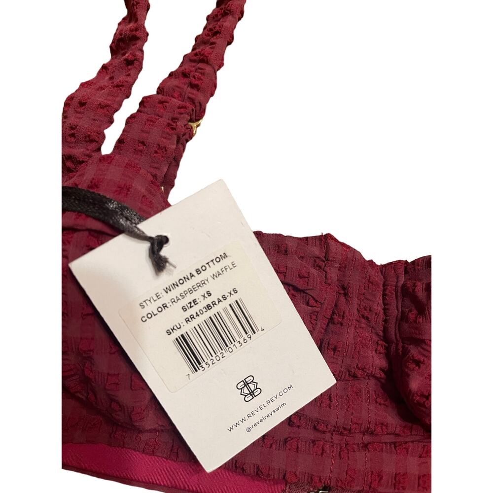 Revel Rey Riley Top, Raspberry Waffle, NWT, Size: XS - Picture 3 of 4